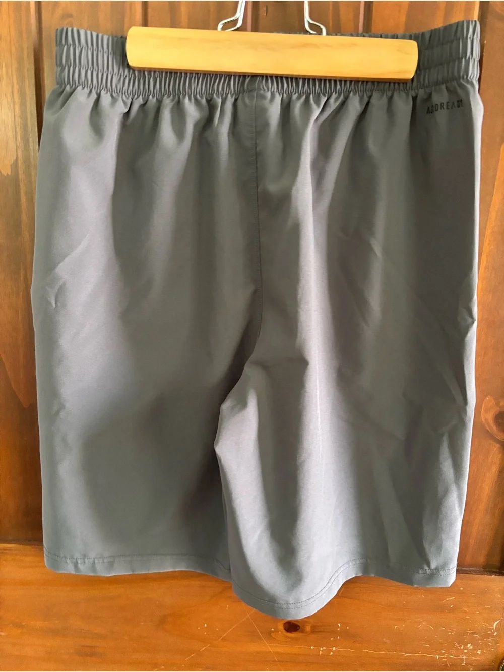 Adidas Kid’s Dark Gray Athletic Shorts with Logo